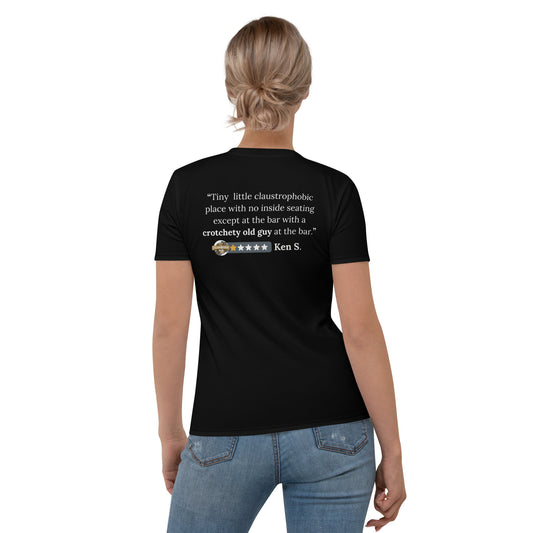 SteamWorks Pub Reviews Women's Black T-shirt