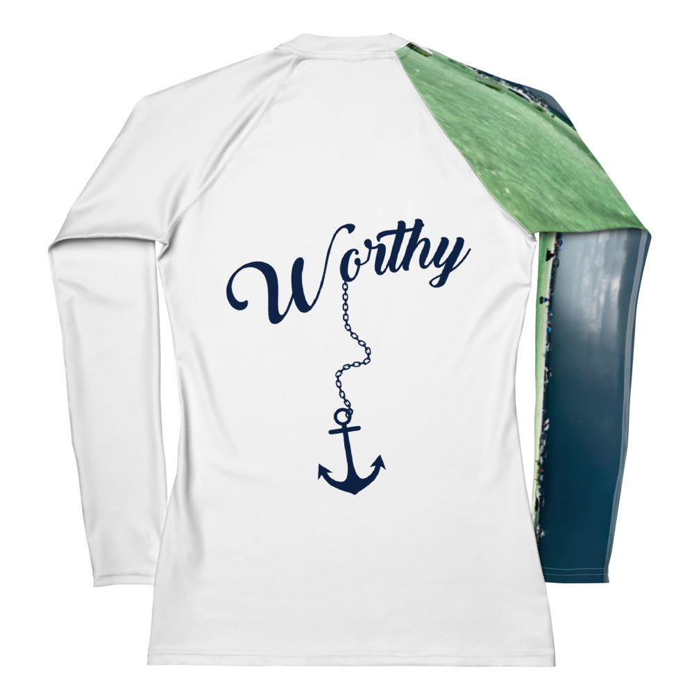 She Worthy Sandbar Storm UPF 40 Rash Guard