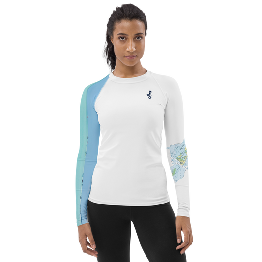 She Worthy Anclote Keys Collection Rash Guard (UPF 40)