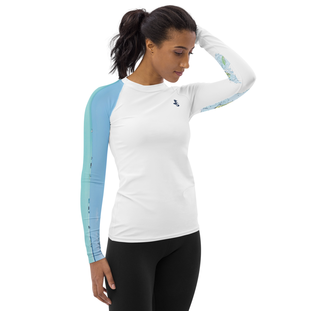 She Worthy Anclote Keys Collection Rash Guard (UPF 40)