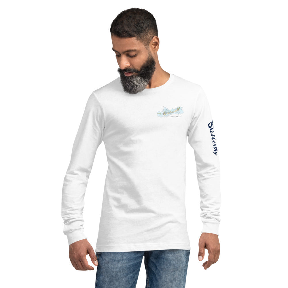 She Worthy Anclote Keys Collection Long Sleeve Cotton Shirt